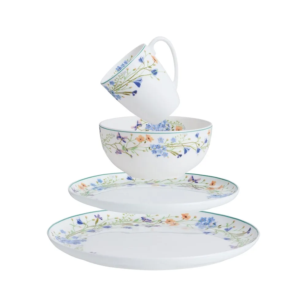 Quinn 16-Piece Bone China Dinnerware Set