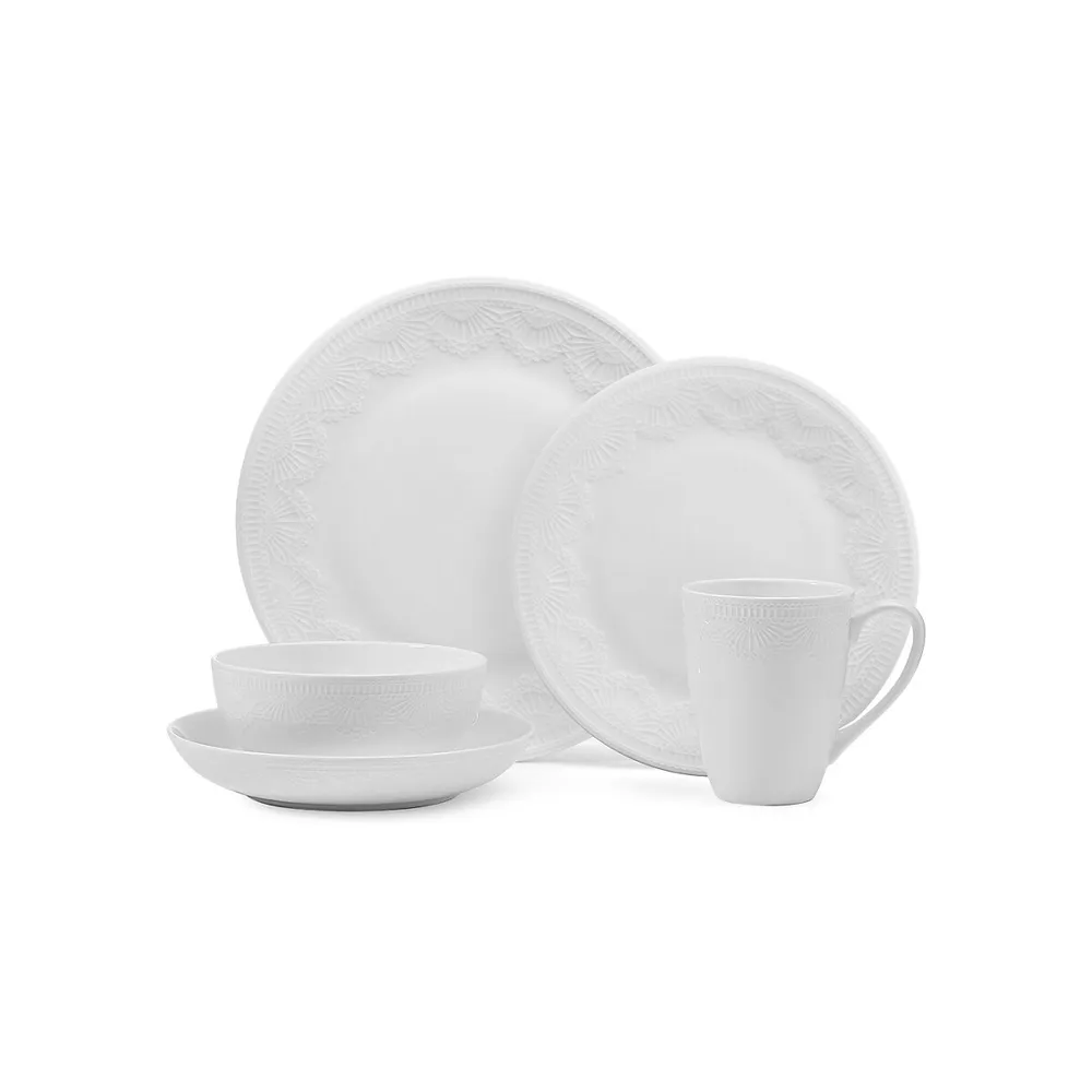 Ava 40-Piece Bone China Dinnerware Set