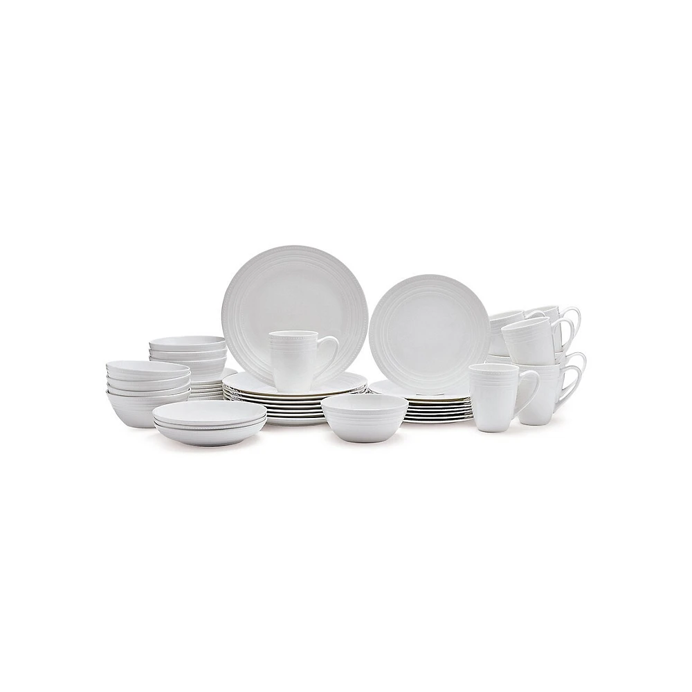 Ashley 40-Piece Bone China Dinnerware Set