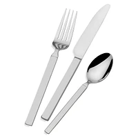 Arlo 24-Piece Flatware Set With Rubberwood Caddy