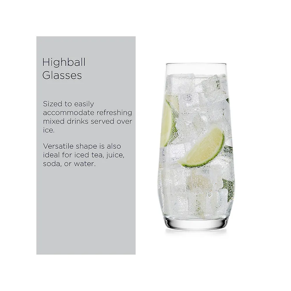 Samantha 4-Piece Highball Glass Set