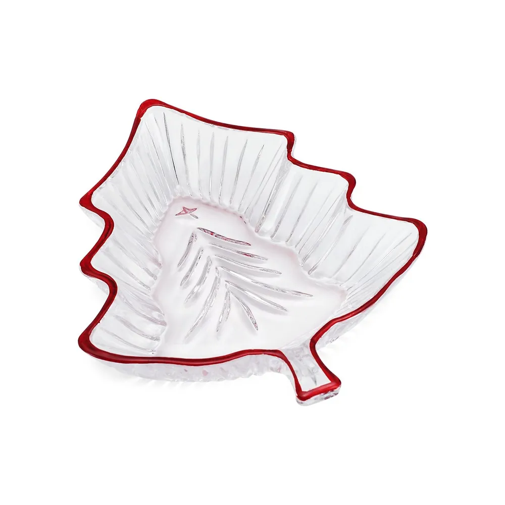 Celebrations Tree Dish With Red Trim