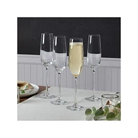 Lana 8.25 Oz Flute Glass, Set Of 4