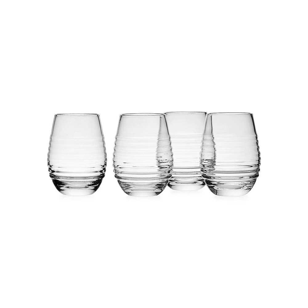 Ciara 4-Piece 18 OZ. Stemless Wine Glasses Set