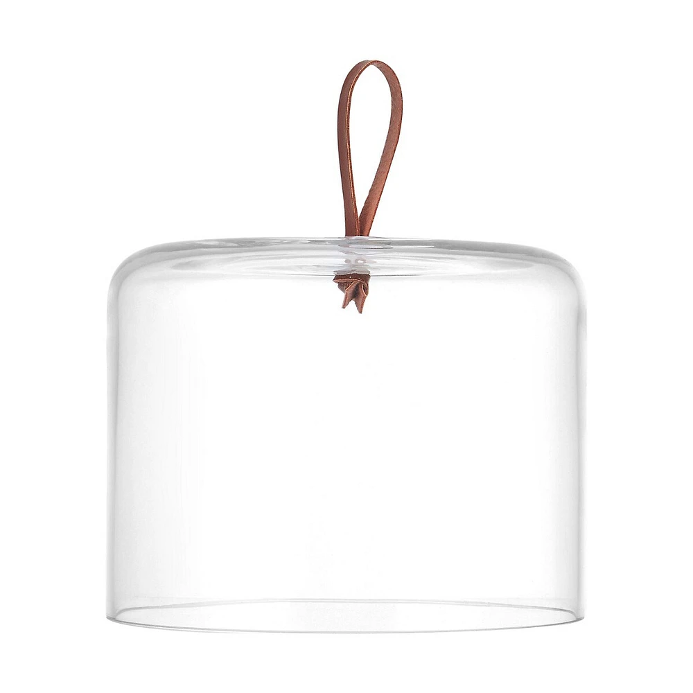 Glenwood Square Serve Board with Glass Cloche