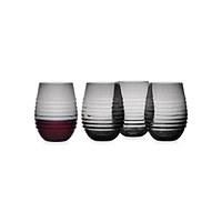 Ciara 4-Piece 18 OZ. Stemless Wine Glasses Set