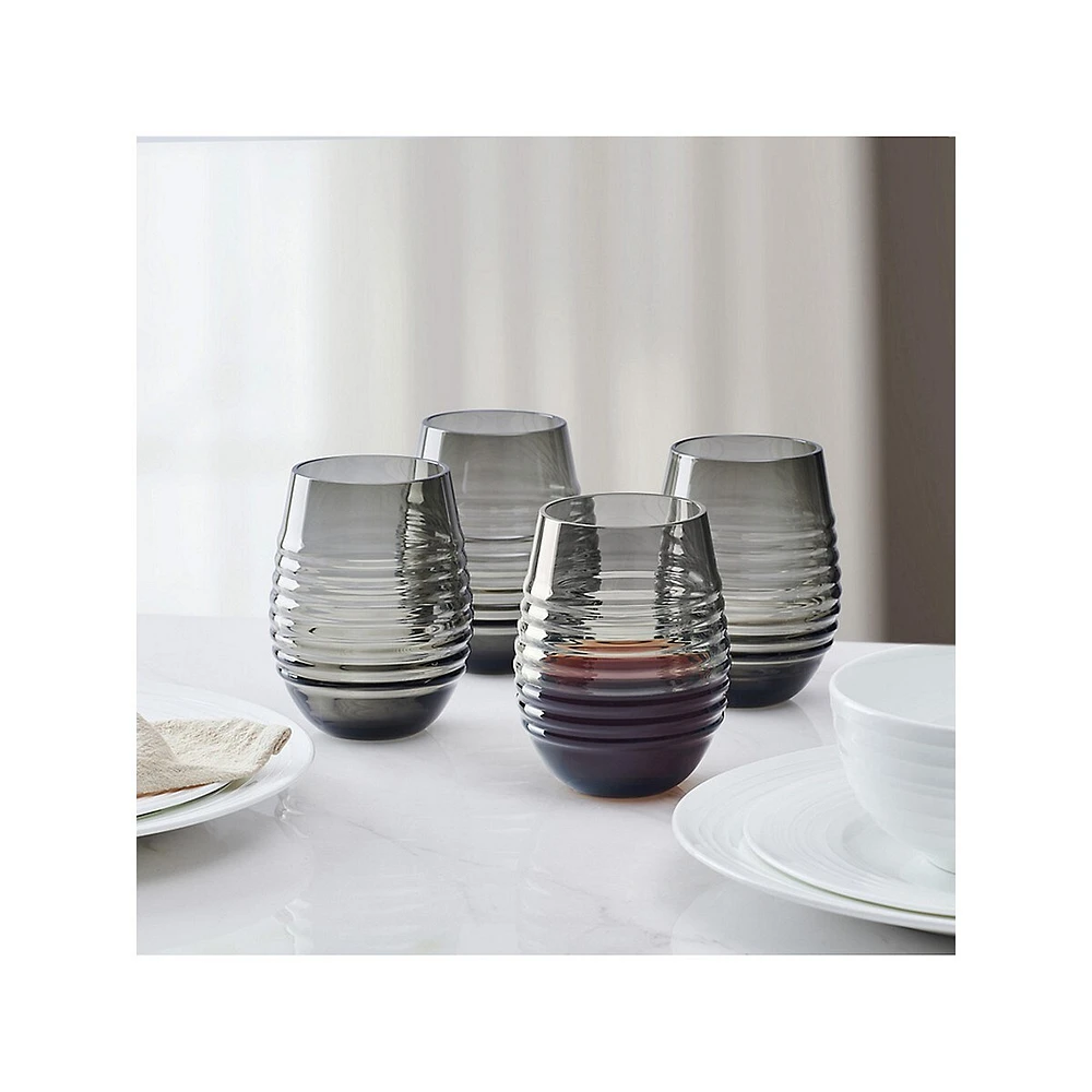 Ciara 4-Piece 18 OZ. Stemless Wine Glasses Set