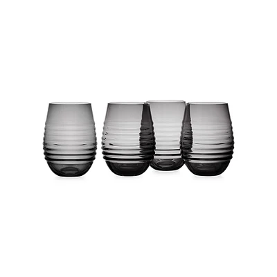 Ciara 4-Piece 18 OZ. Stemless Wine Glasses Set