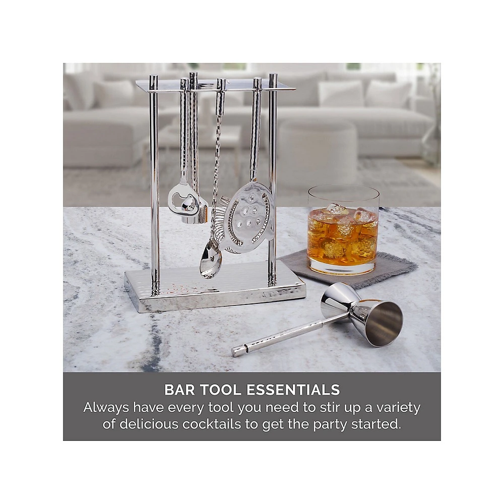 6-Piece Hammered Bar Tool Set