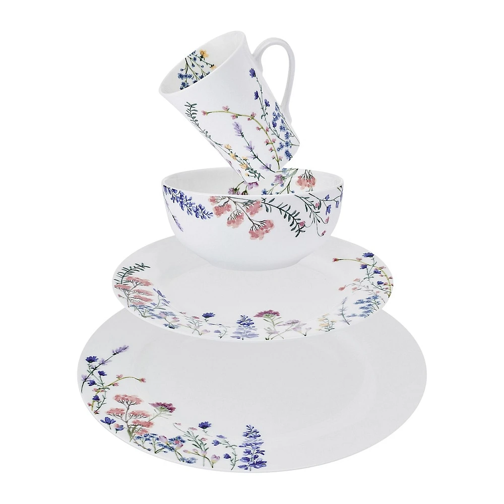 Hannah 16-Piece Bone China Dinnerware Set