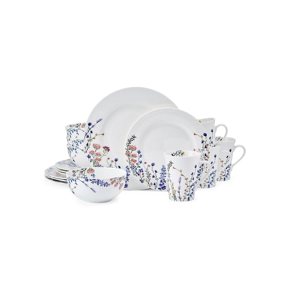 Hannah 16-Piece Bone China Dinnerware Set