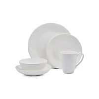 Catalina 40-Piece Ceramic Fine Bone China Dinnerware Set, Service For 8