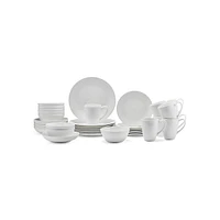 Catalina 40-Piece Ceramic Fine Bone China Dinnerware Set, Service For 8