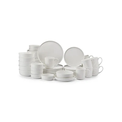 Ryder 48-Piece Bone China Dinnerware Set, Service For 8