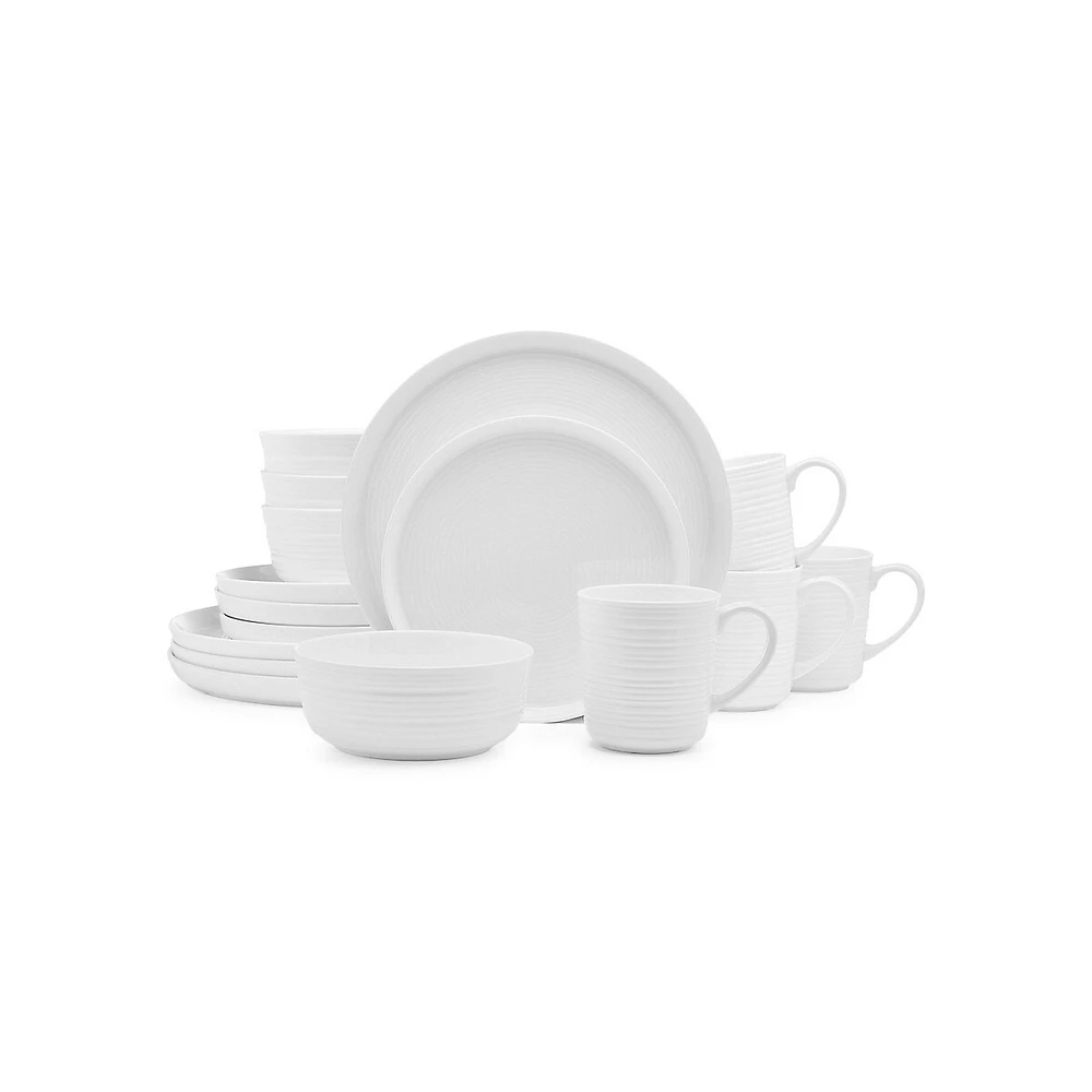 Jayla Vegan Bone 16-Piece Dinnerware Set