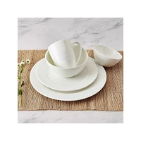 Cheers White 20-Piece Bone China Dinnerware Set, Service For 4