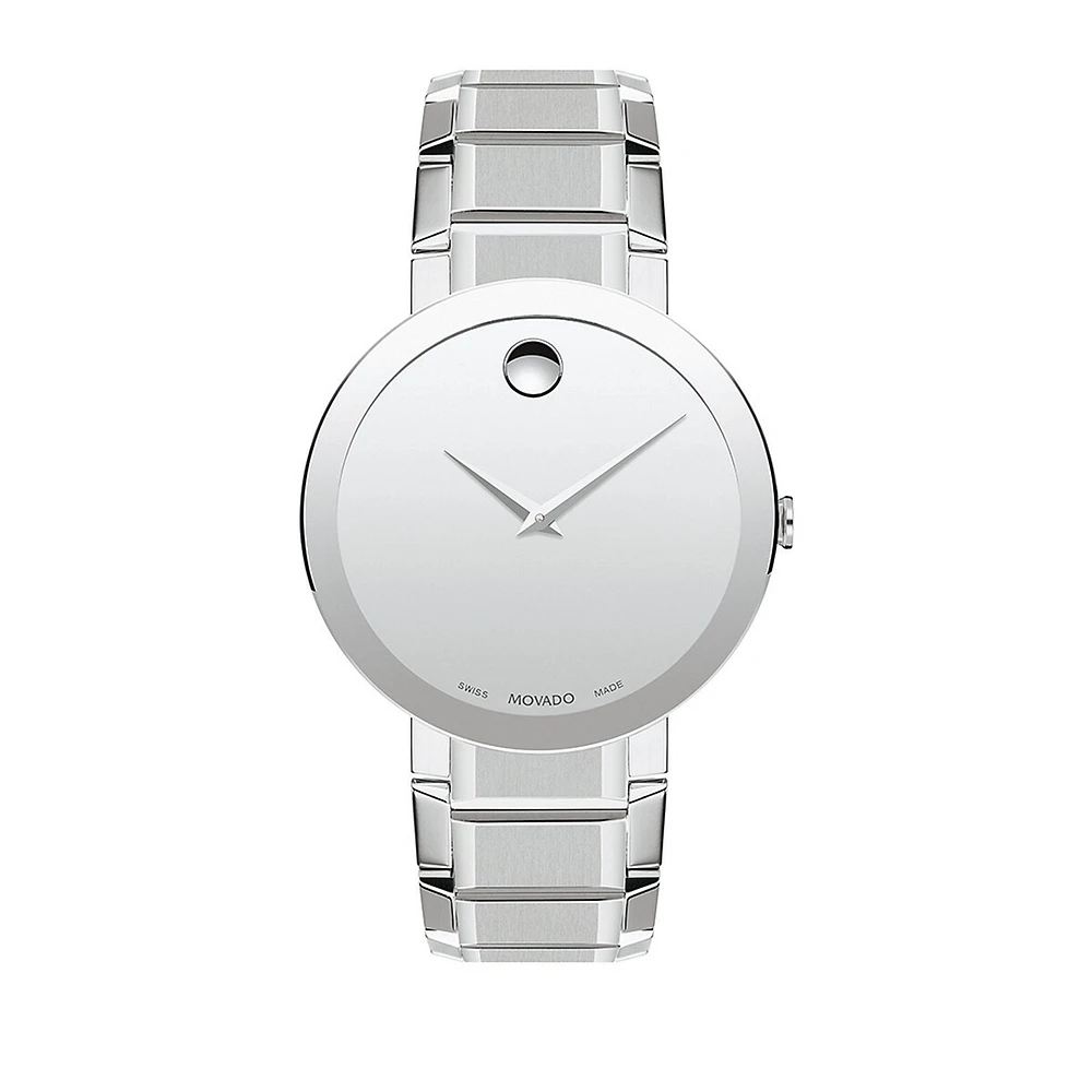 Sapphire Stainless Steel Link Bracelet Watch