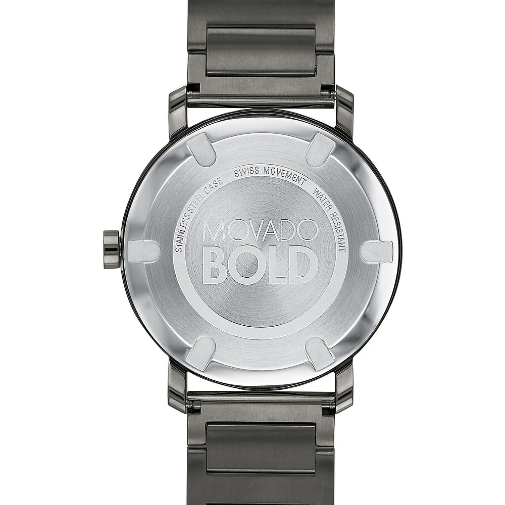 Montre-bracelet analogique en acier inoxydable Bold