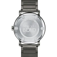 Bold Stainless Steel Analog Bracelet Watch