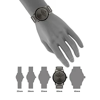 Montre-bracelet analogique en acier inoxydable Bold