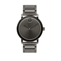 Bold Stainless Steel Analog Bracelet Watch