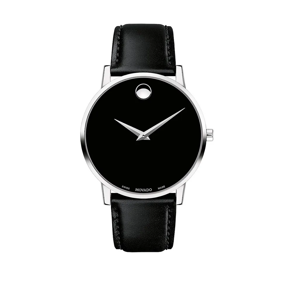 Museum Classic Leather-Strap Watch