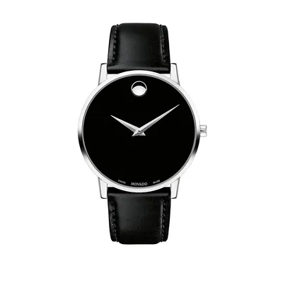 Museum Classic Leather-Strap Watch
