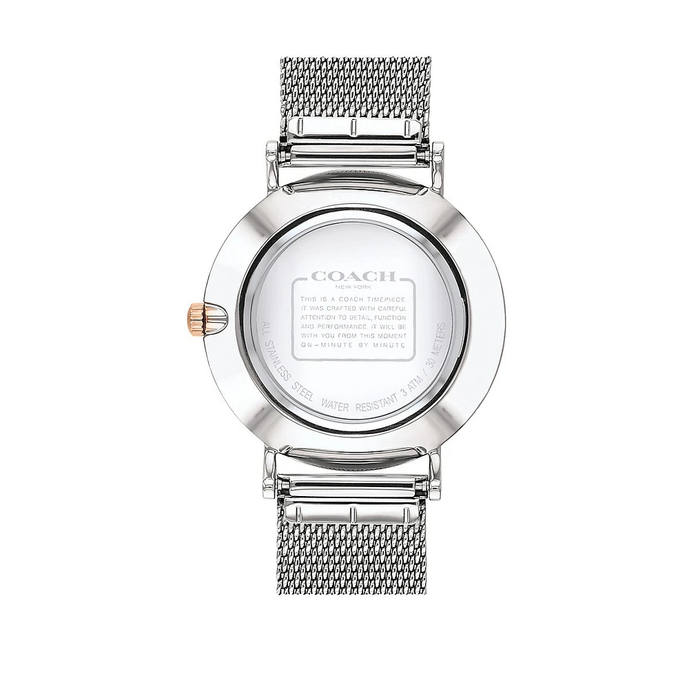 Perry Stainless Steel Mesh Bracelet Watch