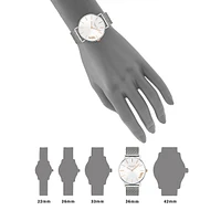 Perry Stainless Steel Mesh Bracelet Watch
