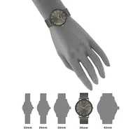 Perry Logo Stainless Steel Mesh Bracelet Watch 14503127