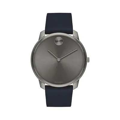 Bold Stainless Steel Strap Watch