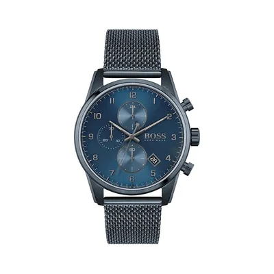 Skymaster Chronograph Stainless Steel Bracelet Watch