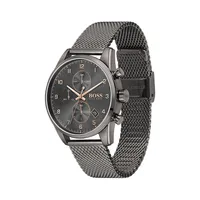 Skymaster Stainless Steel Mesh Bracelet Chronograph Watch