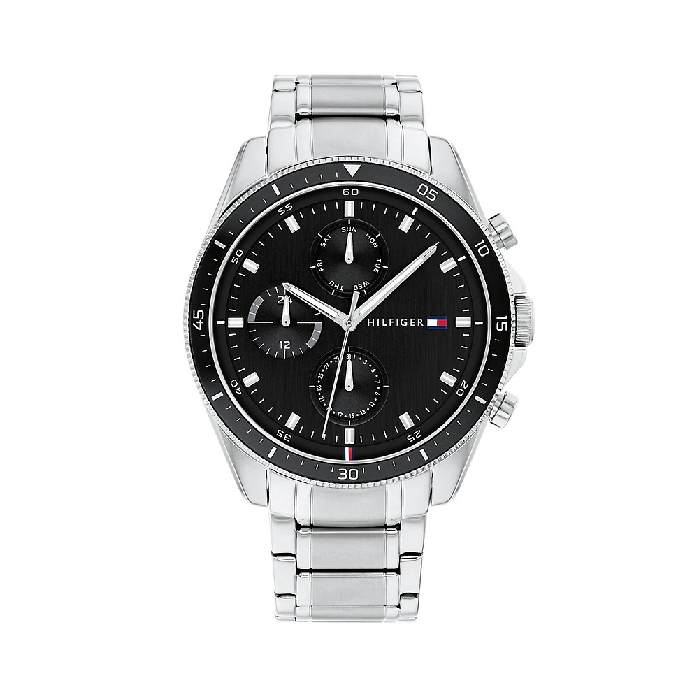 Montre chronographe avec bracelet en acier inoxydable 1791835