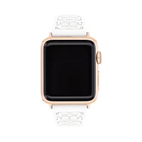 Logo Embossed Apple Watch Strap