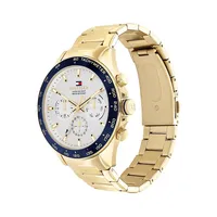 Goldplated Steel Bracelet Chronograph Watch 1791969