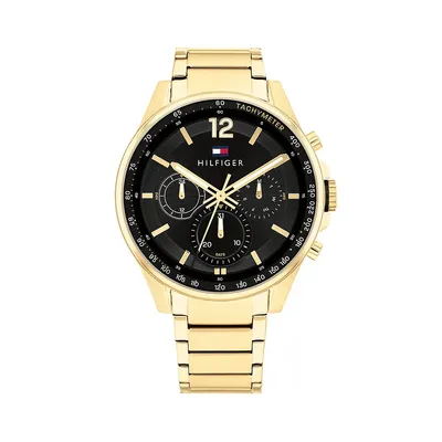 Ionic Goldplated 2 Steel Chronograph Bracelet Watch 1791974