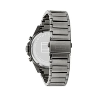 Max Ionic-Plated Grey Steel Chronograph Bracelet Watch 1791975