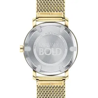 Bold Goldtone Bracelet Watch