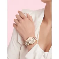 Pale Rose Gold IP Stainless Steel Bracelet Watch 3600799
