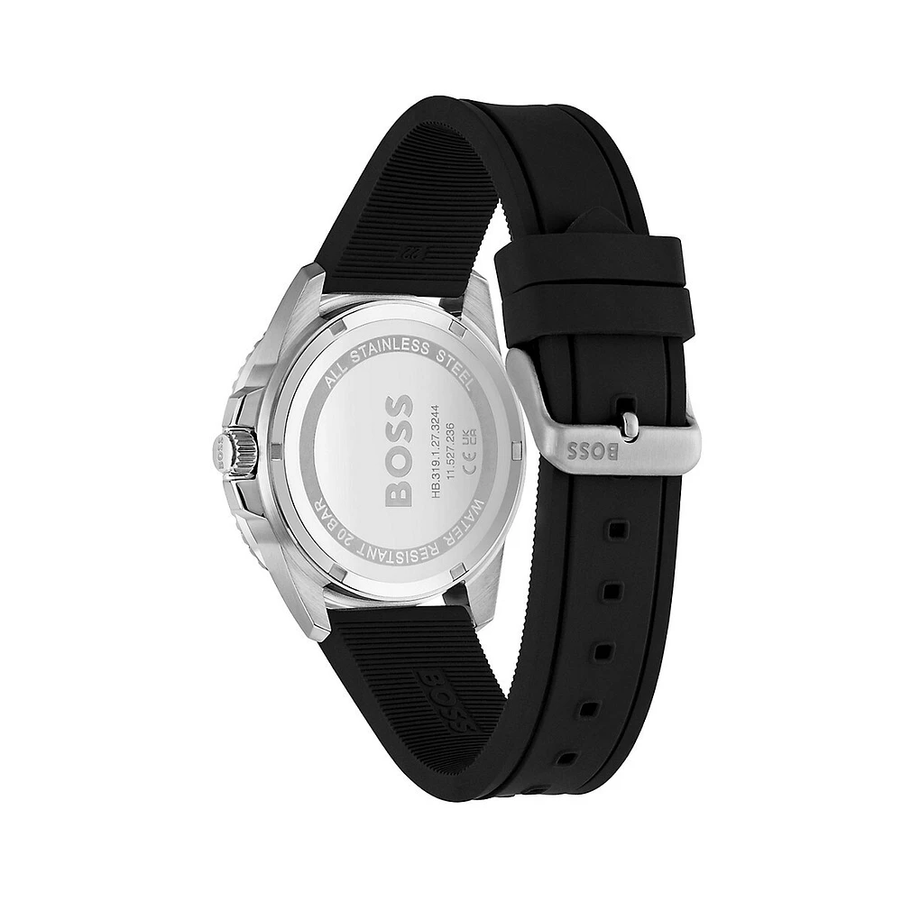 Ace Stainless Steel & Silicone Strap Watch 1513913