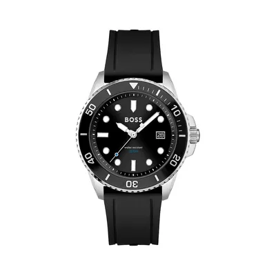 Ace Stainless Steel & Silicone Strap Watch 1513913