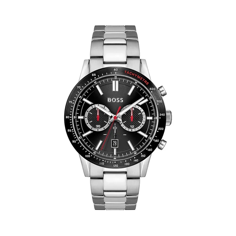 BOSS Allure Black Dial Watch | 1513922 Centre Stainless Steel Bracelet Coquitlam Chronograph