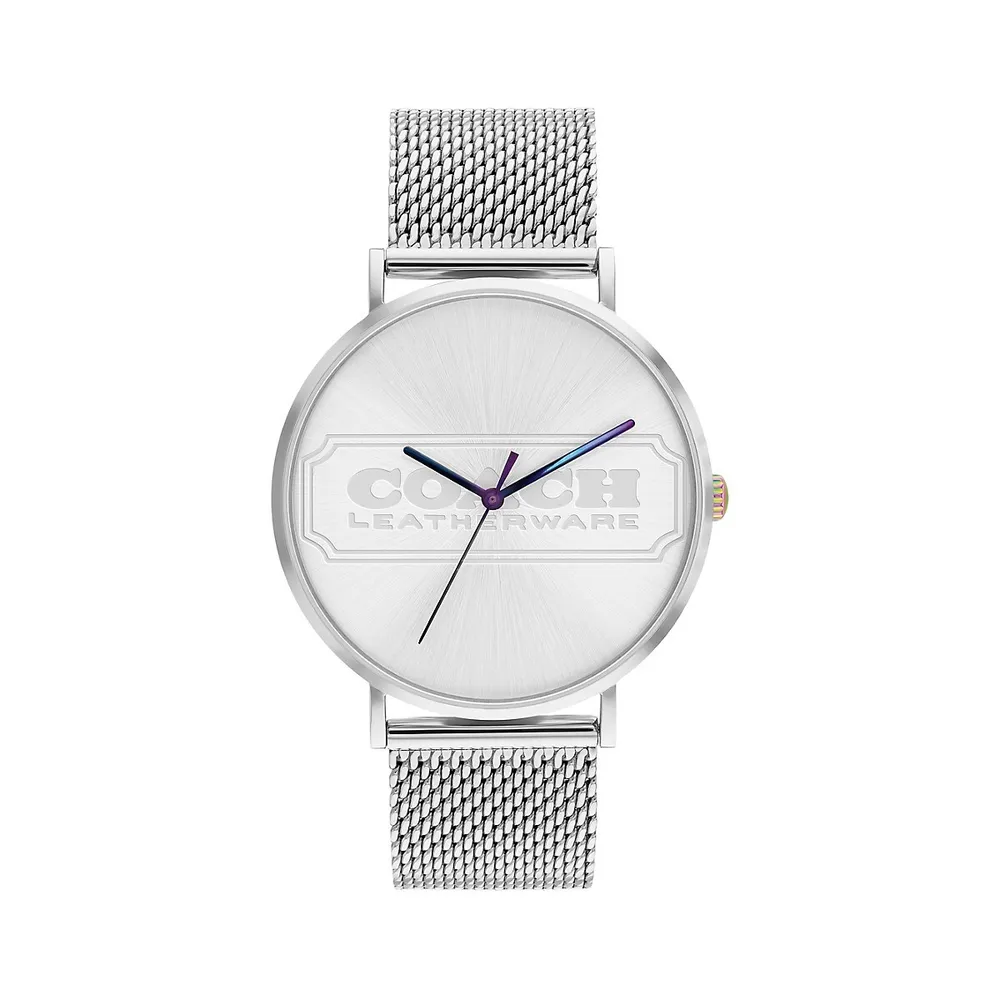 Charles Stainless Steel Mesh Bracelet Watch ​14602590