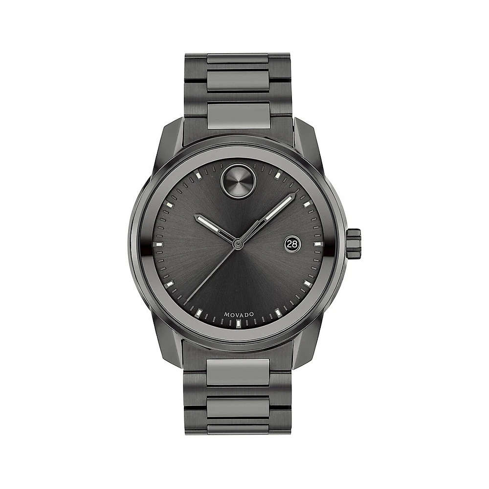 Verso Quartz Ionic-Plated Gunmetal Watch 3600735