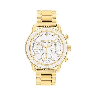 Montre-bracelet chronographe dorée Cruiser 14504051