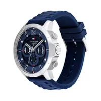 Stainless Steel & Silicone Strap Multi-Function Watch 1710489