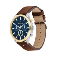 Stainless Steel & Leather Strap Watch 1710496