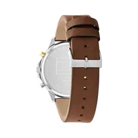 Stainless Steel & Leather Strap Watch 1710496