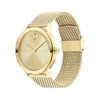 Bold Evolution 2.0 Goldtone Ion-Plated Stainless Steel Mesh Strap Watch 3601073